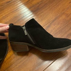 Lucky Brand Suede Black Booties